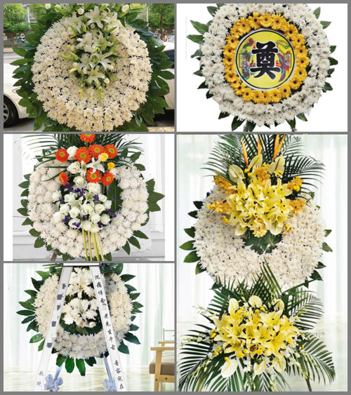 山东临沂蒙阴县岱崮镇花圈速递